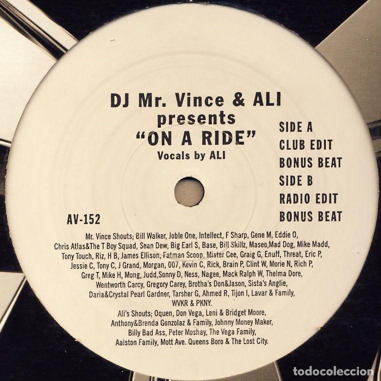 Discos de vinilo: On A Ride (12&rdquo; Maxi) - DJ Mr. Vince & Ali - Foto 1