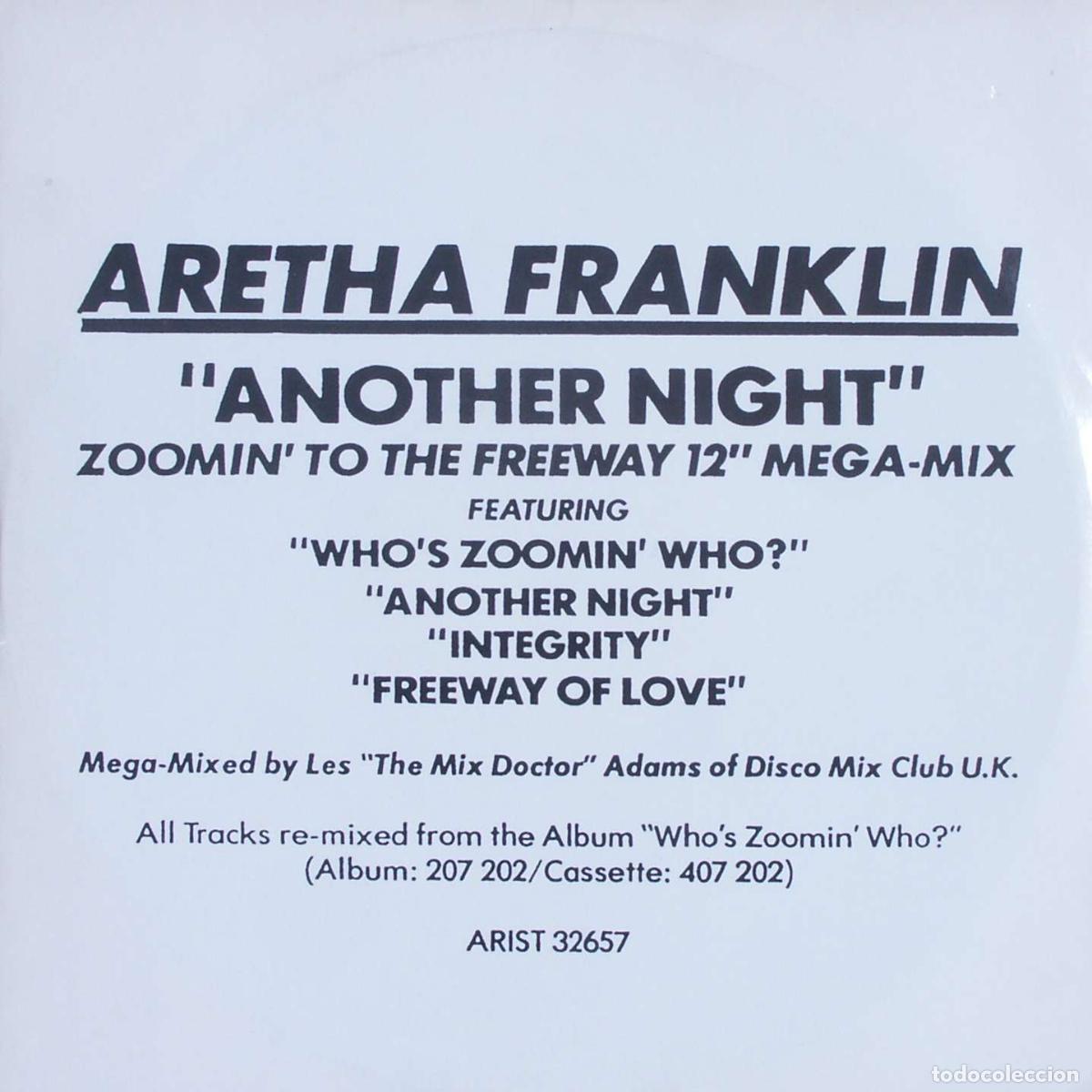 Discos de vinilo: Another Night (12&rdquo; Maxi) - Franklin, Aretha - Foto 1