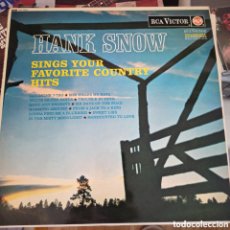Discos de vinilo: HANK SNOW – HANK SNOW SINGS YOUR FAVORITE COUNTRY HITS. Lote 366759401