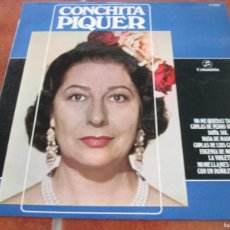 Discos de vinilo: CONCHITA PIQUER - CONCHITA PIQUER (NO ME QUIERAS TANTO, ETC). LP, ED ESPAÑOLA 12”. MAGNÍFICO ESTADO. Lote 366763366