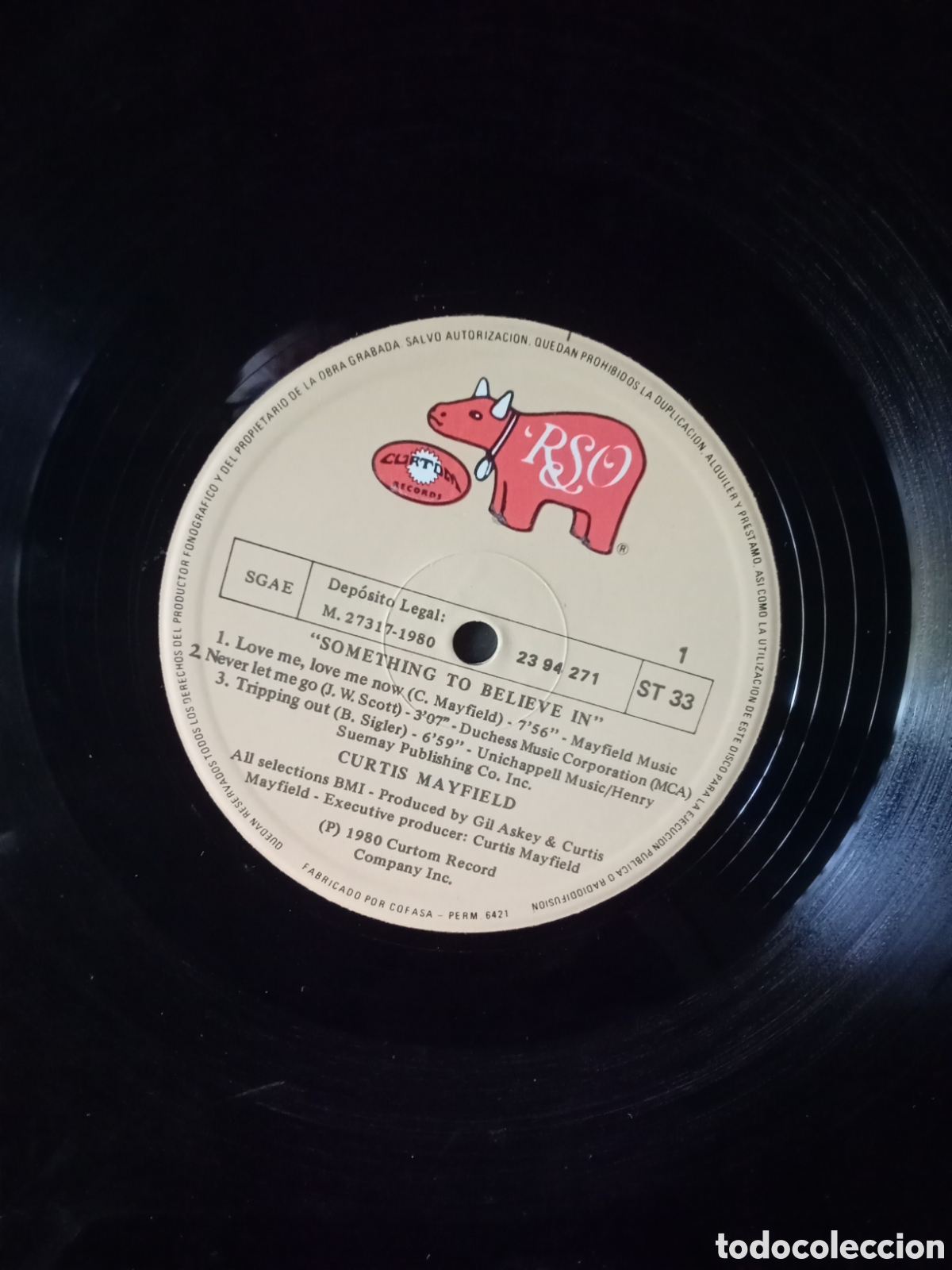 Discos de vinilo: CURTIS MAYFIELD 1980 Copia Spain Polydor - Foto 4