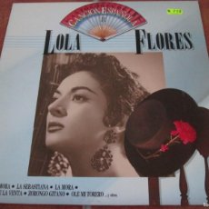 Discos de vinilo: LOLA FLORES - ANTOLOGÍA DE LA CANCIÓN ESPAÑOLA. LP, ED ESPAÑOLA 12” DE 1986. IMPECABLE. Lote 366776626