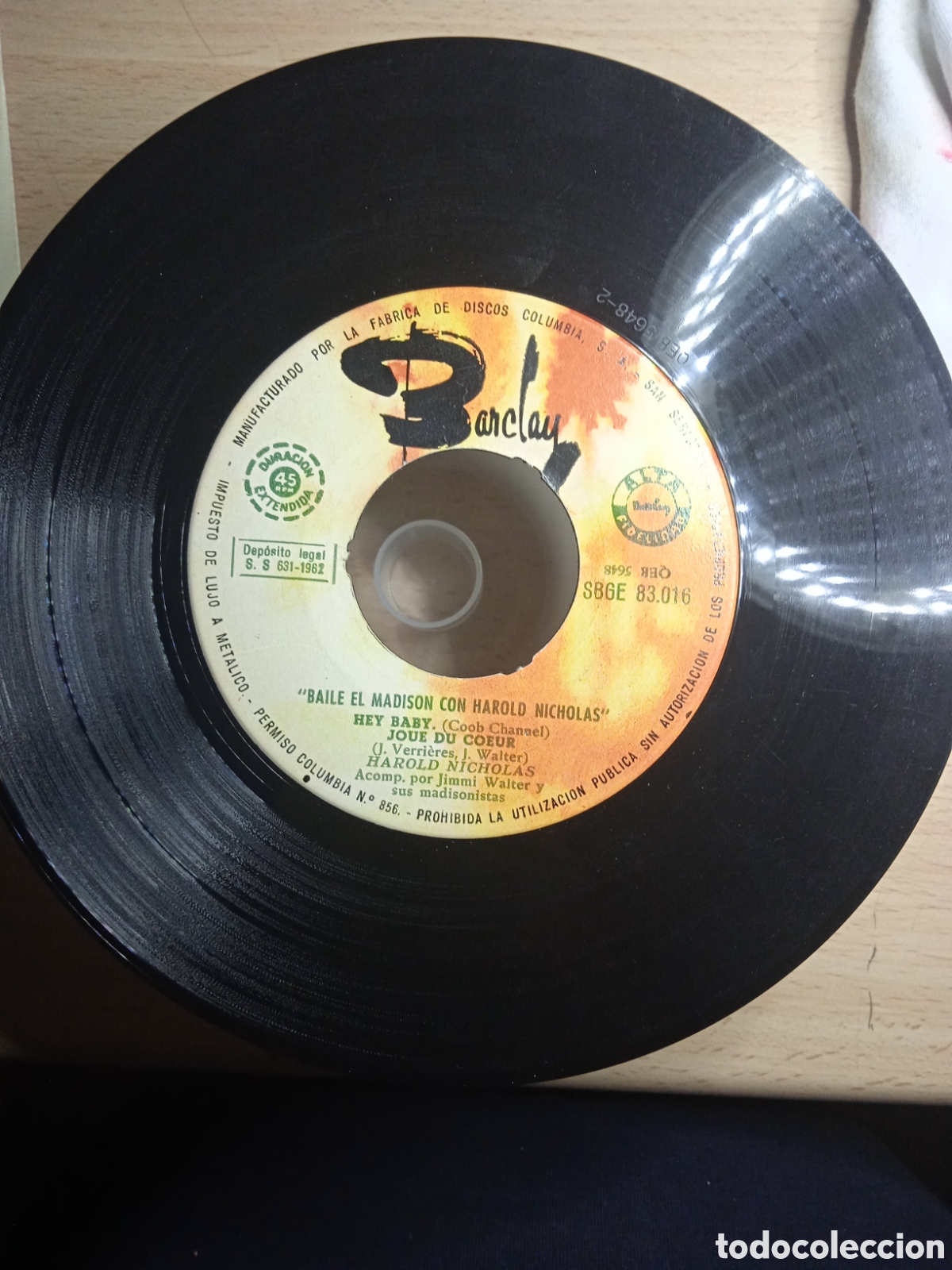 Discos de vinilo: EP 7&rdquo; Harold Nichol&aacute;s 1962.Baile el Madison. - Foto 3