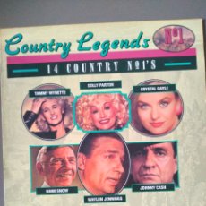 Discos de vinilo: COUNTRY LEGENDS-N°1 COUNTRY-14 COUNTRY N° 1'S-LP COMPILACIÓN VINILO-. Lote 366790371