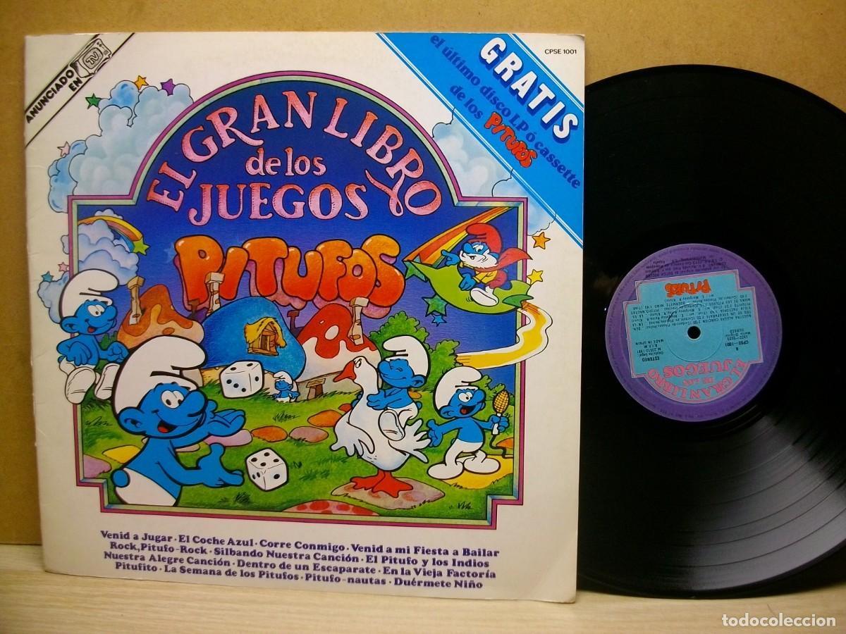 Discos de vinilo: PITUFOS EL GRAN LIBRO DE LOS JUEGOS LP + JUEGOS