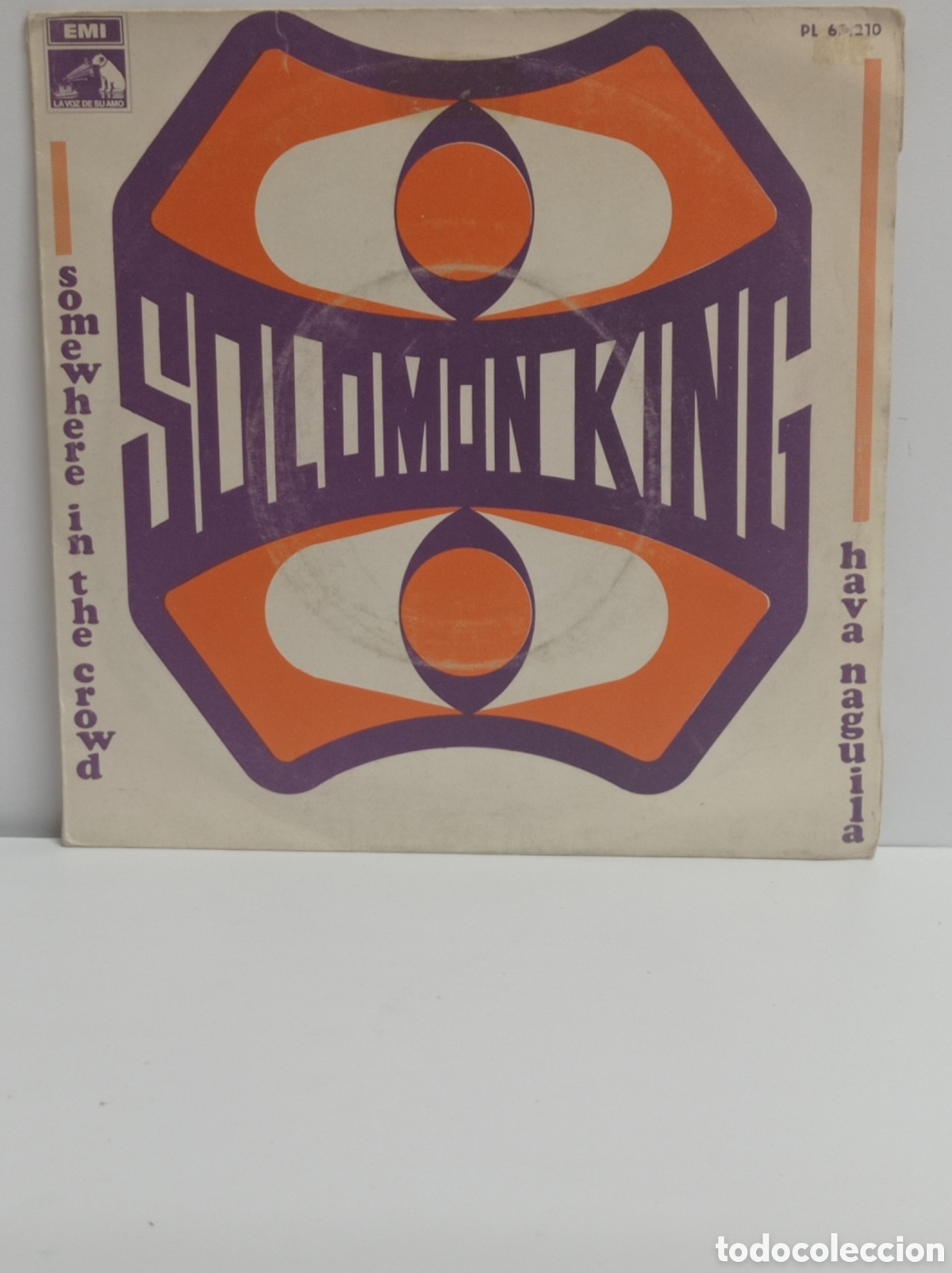 Discos de vinilo: SOLOMON KING, SOMEWHERE IN THE CROWD (EMI 1968) -SINGLE- - Foto 1