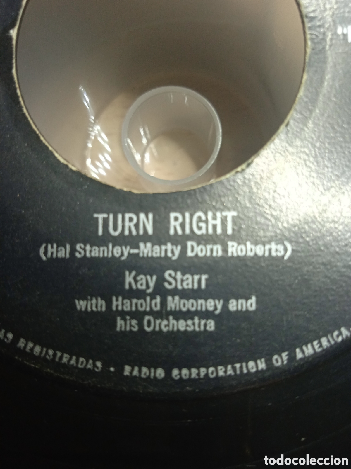 Discos de vinilo: Single 7&rdquo; Kay Starr. USA.Turn Right. - Foto 2
