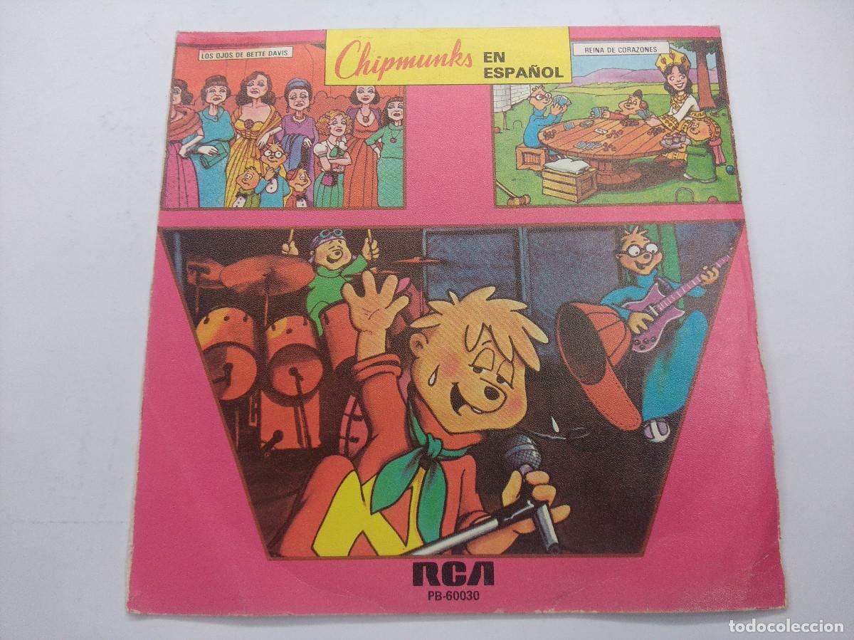 Discos de vinilo: CHIPMUNKS/LOS OJOS DE BETTE DAVIS/SINGLE PROMOCIONAL. - Foto 1