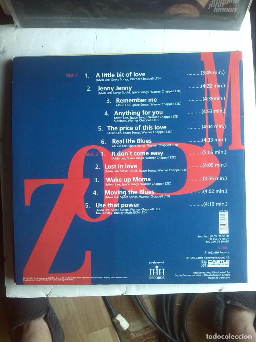 Discos de vinilo: alvin lee zoom 1990 insert lp - Foto 2