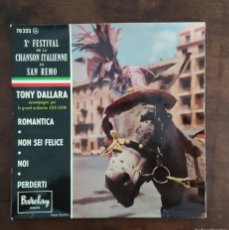 Discos de vinilo: TONY DALLARA - FESTIVAL DE SAN REMO 1960. Lote 366860941