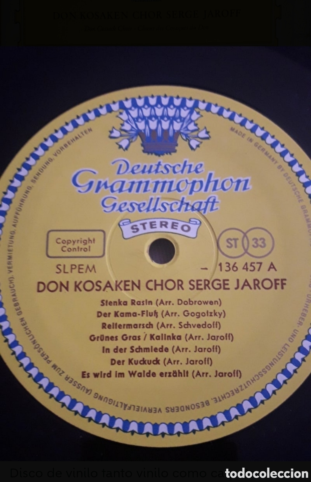 Discos de vinilo: Lp Don Kosaken Chor Serge Jaroff - Foto 3