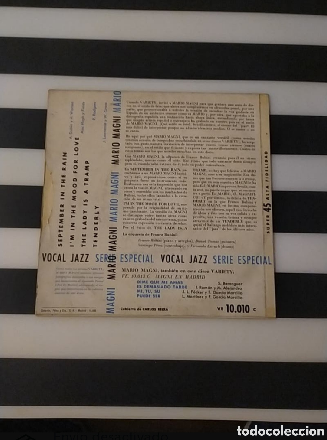 Discos de vinilo: Single de vinilo Mario El Magnifico - Foto 2