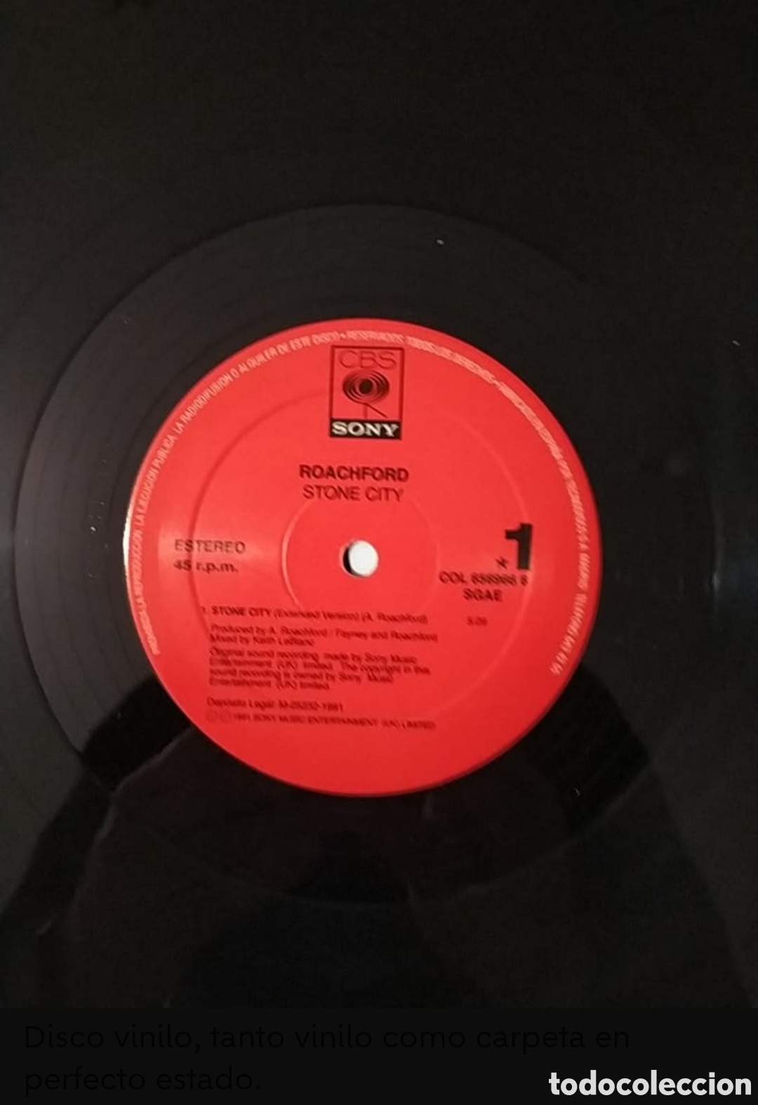 Discos de vinilo: Maxi single Roachford. Stone City - Foto 3