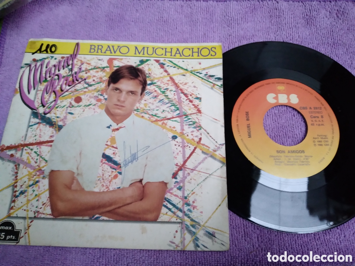 Discos de vinilo: MIGUEL BOSE-BRAVO MUCHACHOS-SINGLE VINILO- - Foto 1