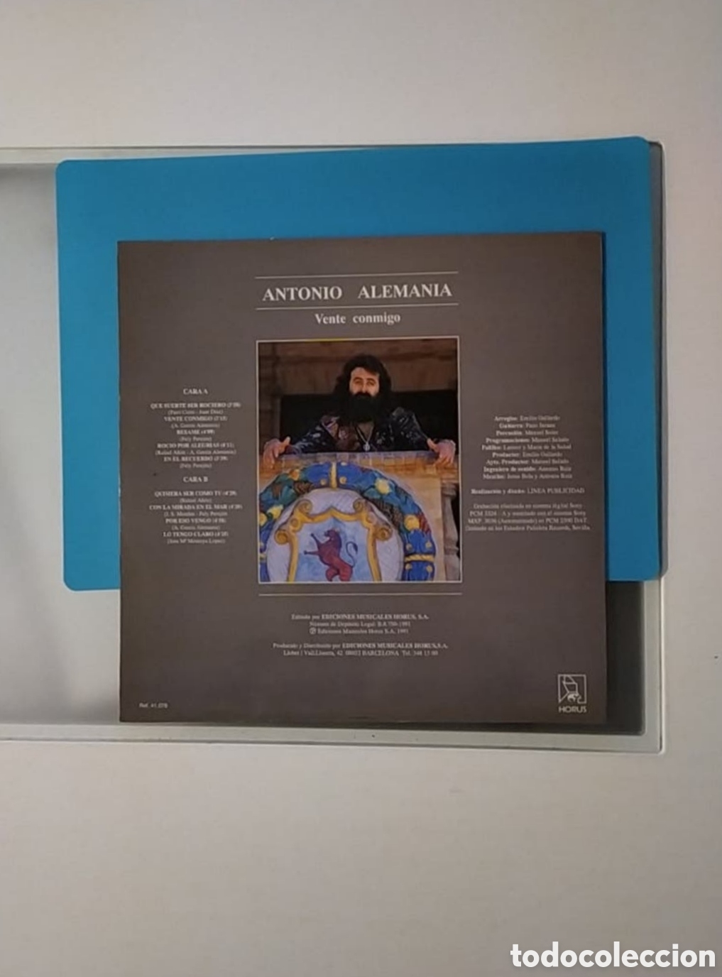 Discos de vinilo: Lp Antonio Alemania. Vente Conmigo - Foto 2