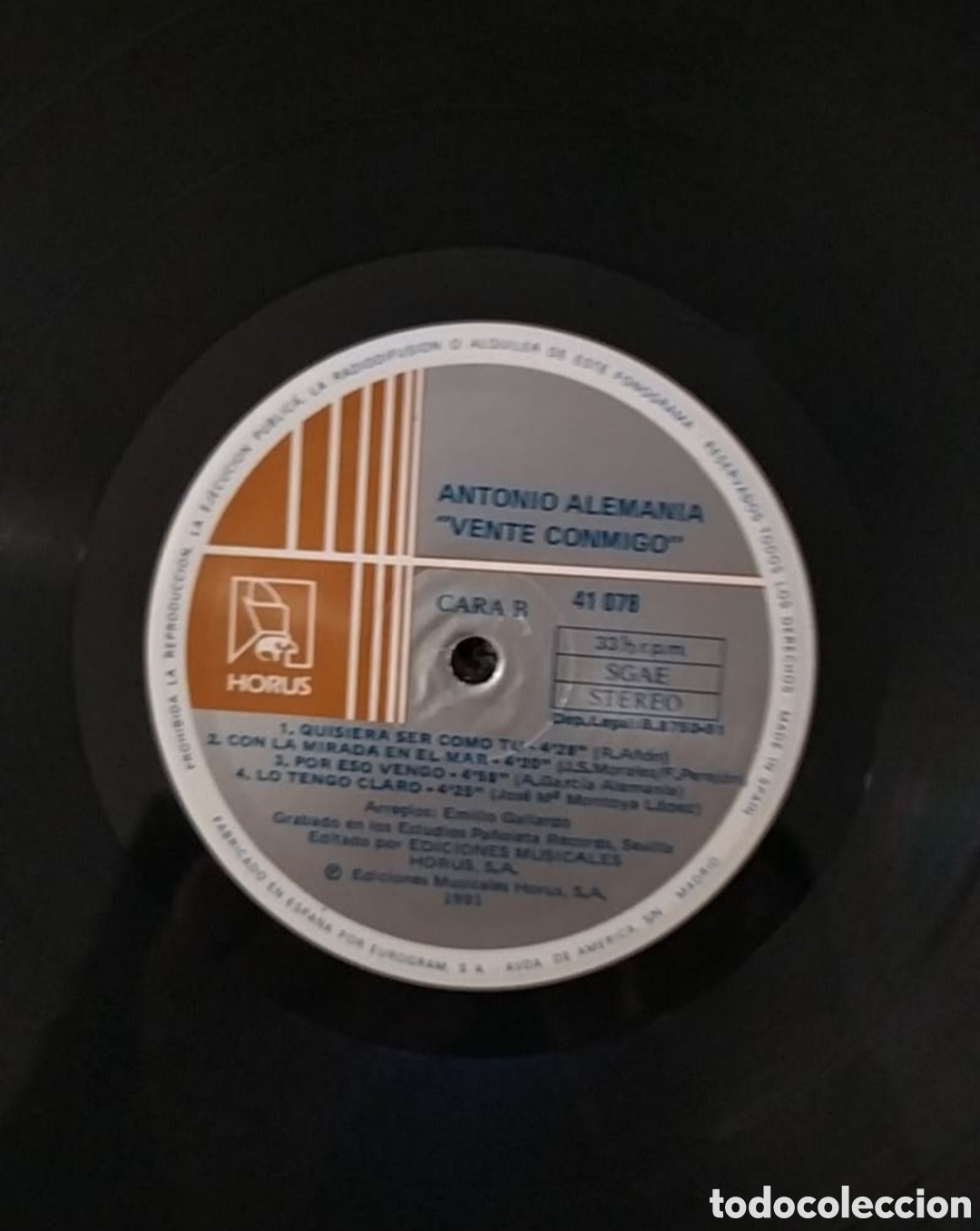 Discos de vinilo: Lp Antonio Alemania. Vente Conmigo - Foto 4