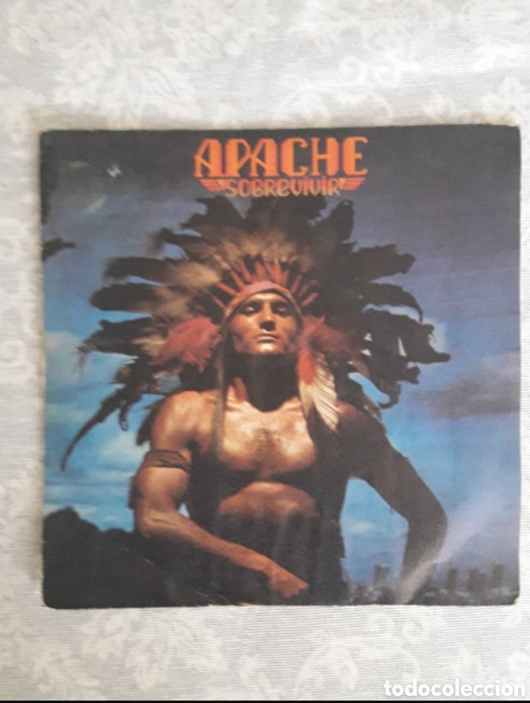 Discos de vinilo: Single Apache. Sobrevivir. Copia promocional - Foto 1