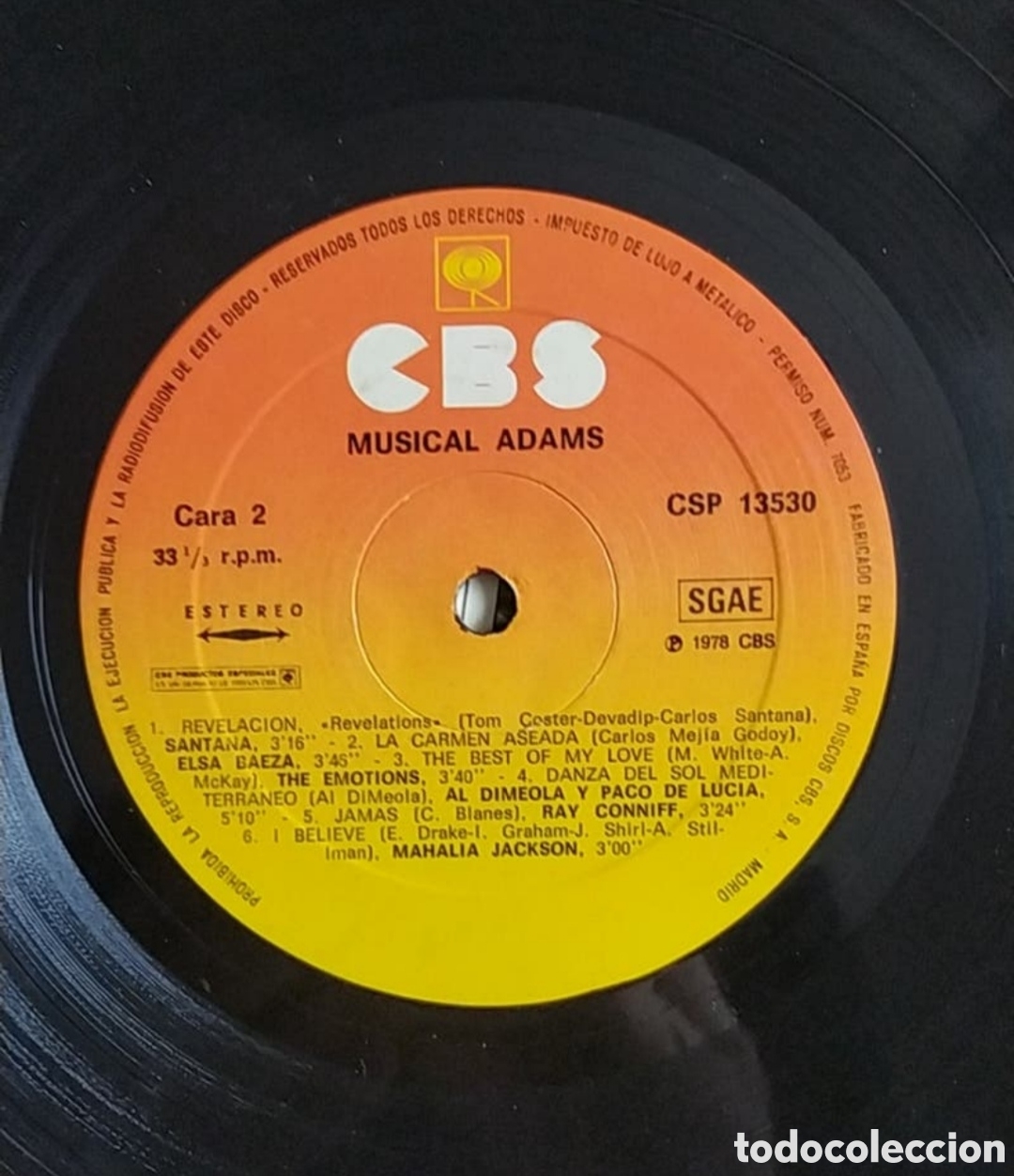 Discos de vinilo: Lp Musical Adams - Foto 4