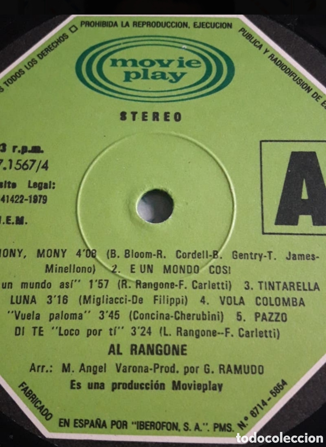 Discos de vinilo: Lp Al Rangone - Foto 3