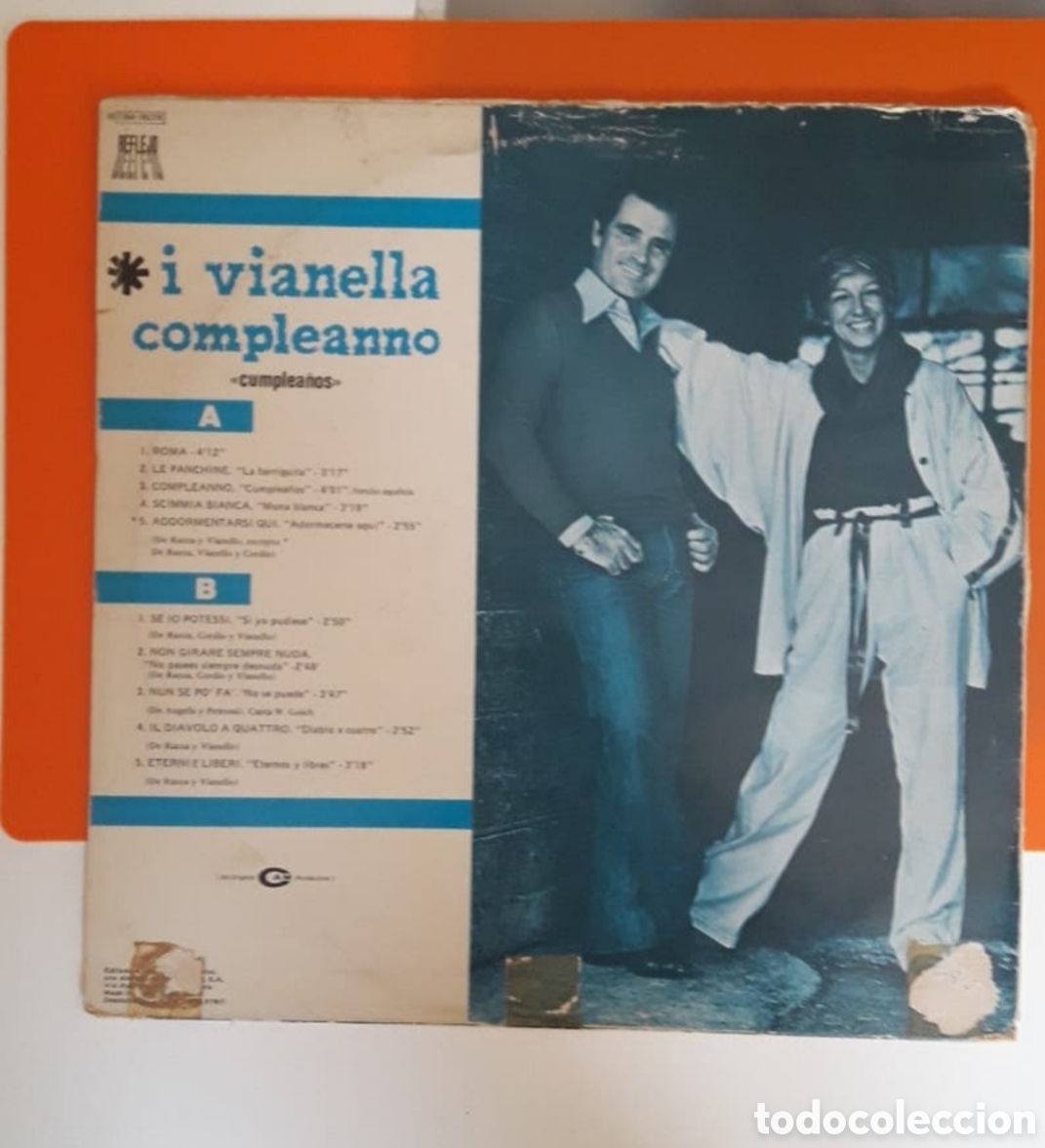 Discos de vinilo: Lp I Vianella. Cumplea&ntilde;os (Compleanno) - Foto 2