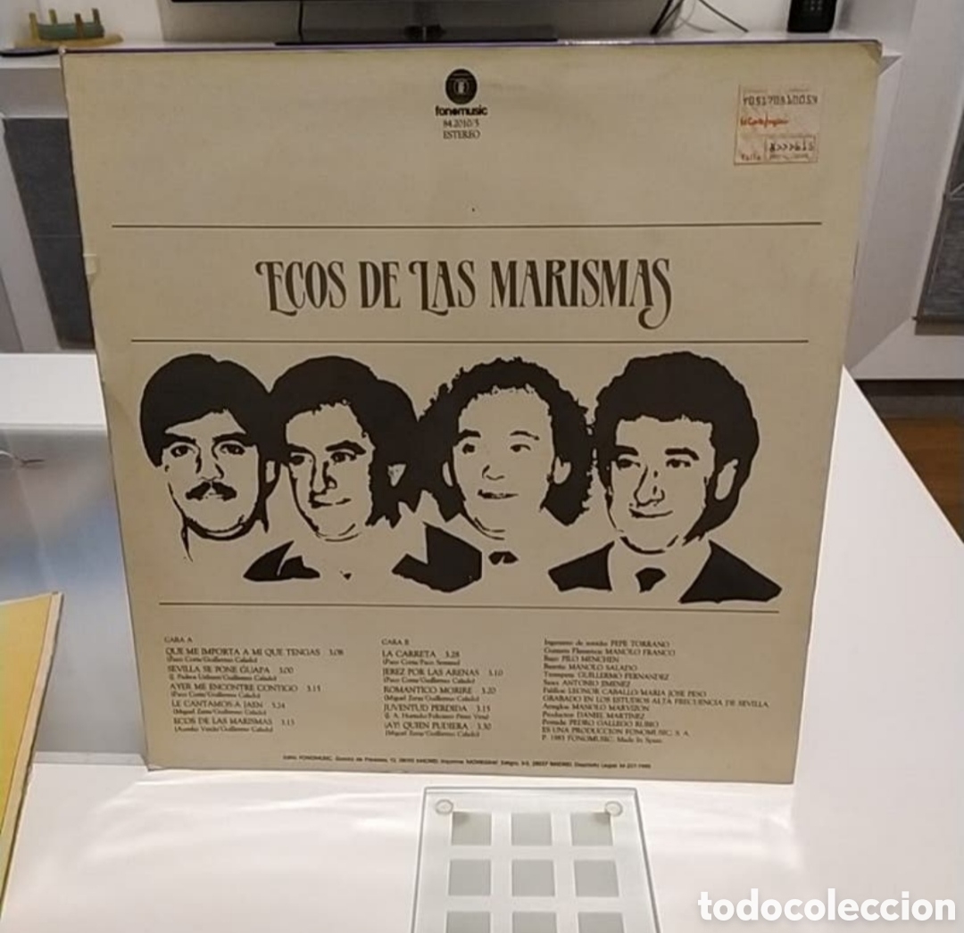 Discos de vinilo: Lp Ecos de las marismas. Caminando - Foto 2
