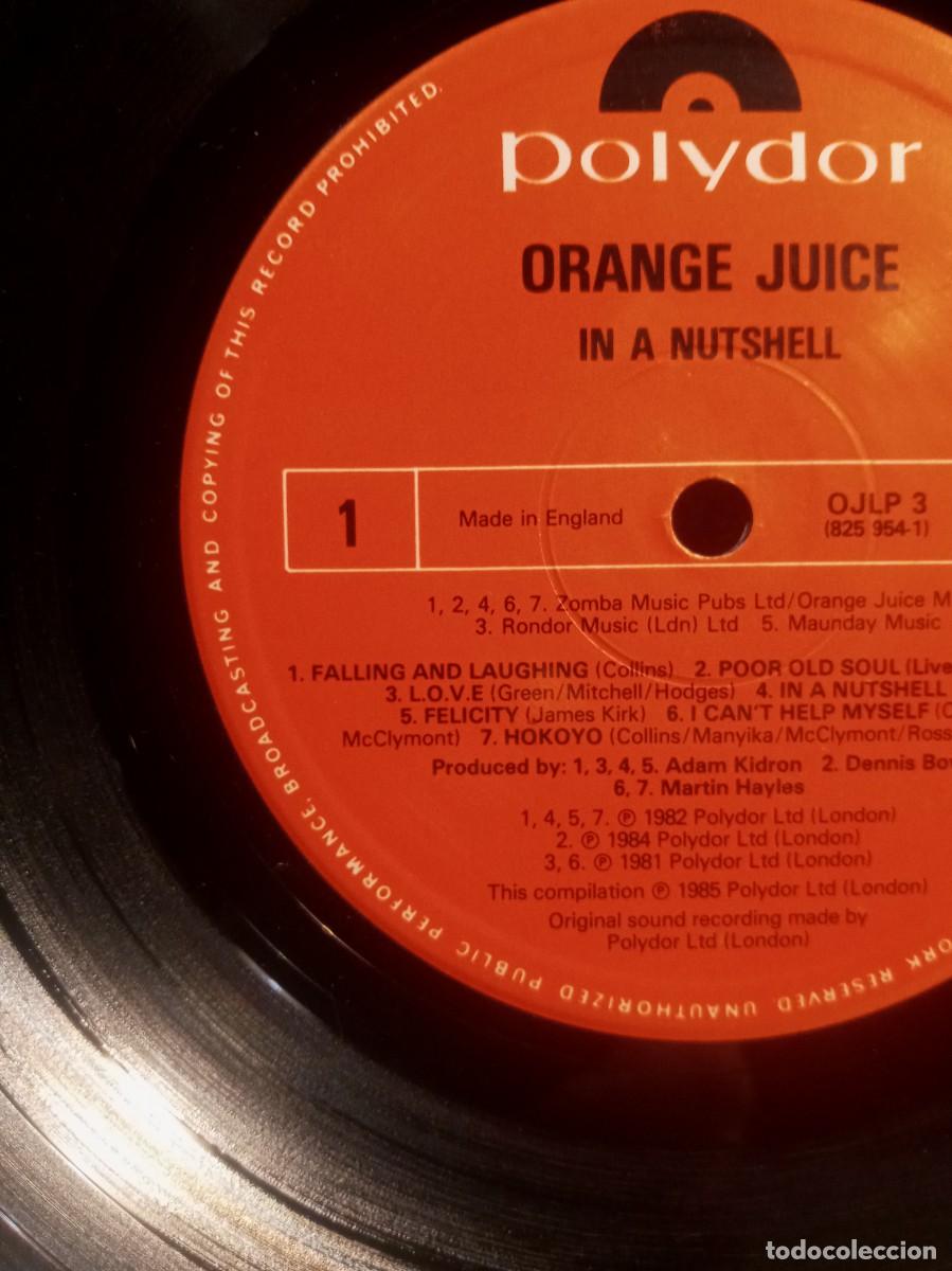 Discos de vinilo: ORANGE JUICE - IN A NUTSHELL. - Foto 2