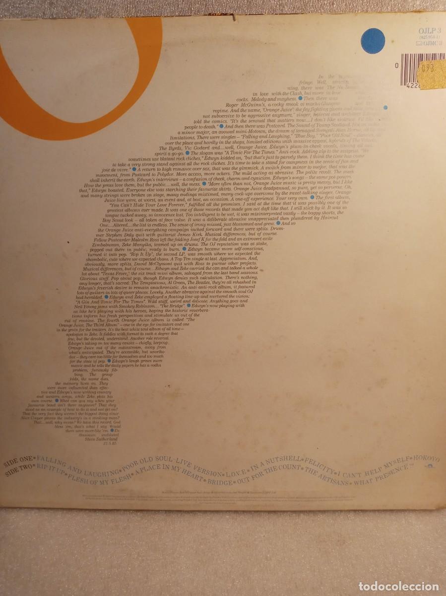 Discos de vinilo: ORANGE JUICE - IN A NUTSHELL. - Foto 3