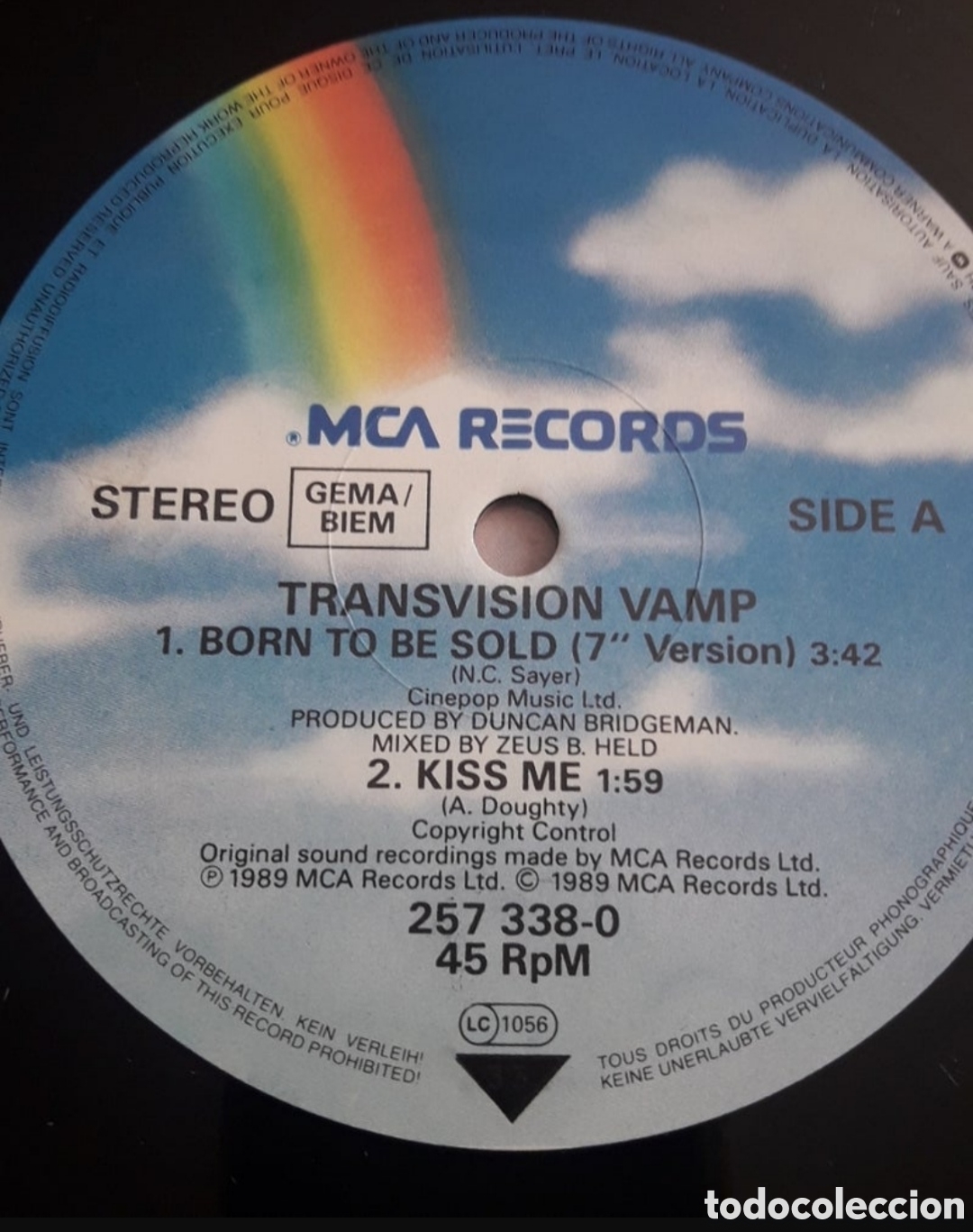 Discos de vinilo: Maxi single Transvision Vamp. Born to be sold - Foto 3