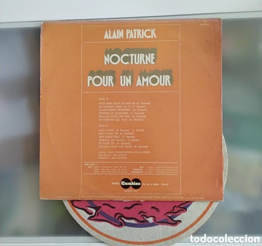 Discos de vinilo: Lp Alain Patrick. Nocturne Pour Un Amour - Foto 2