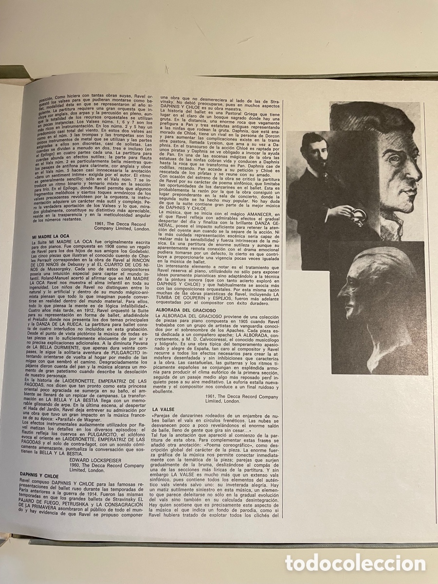 Discos de vinilo: Ansermet conducts Ravel. - Foto 5