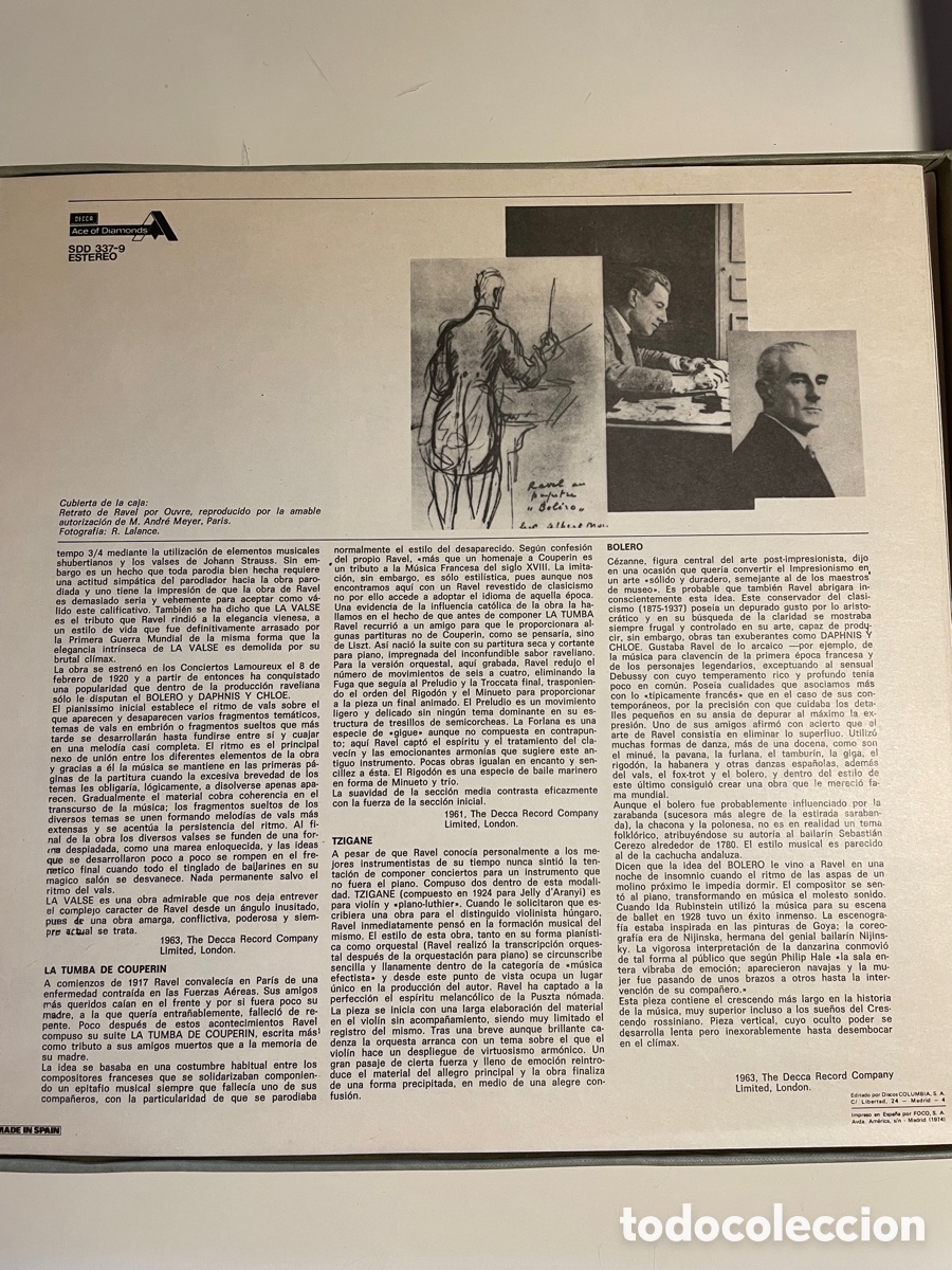 Discos de vinilo: Ansermet conducts Ravel. - Foto 6