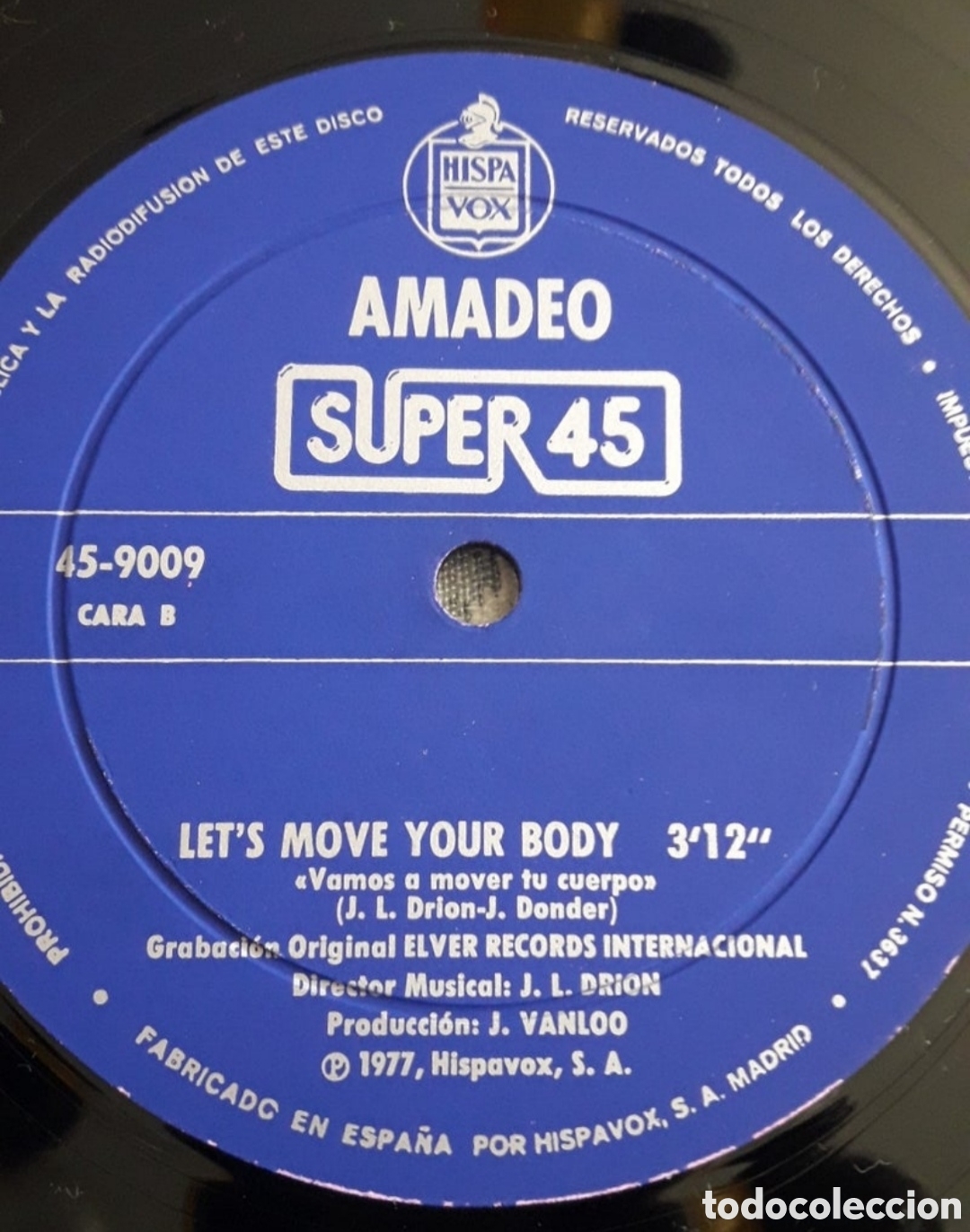 Discos de vinilo: Maxi single Amadeo. Moving Like A Superstar - Foto 4