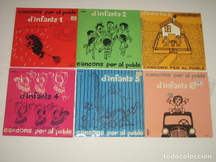 Disques de vinyle: LOTE DE 6 DISCOS CAN&Ccedil;ONS PER AL POBLE (COMPLETOS)