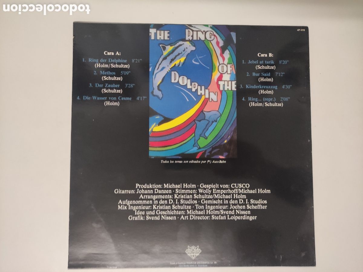 Discos de vinilo: Cusco &ndash; Ring Der Delphine - Area Creativa &ndash; 513 806-1 - 1991 - Foto 2