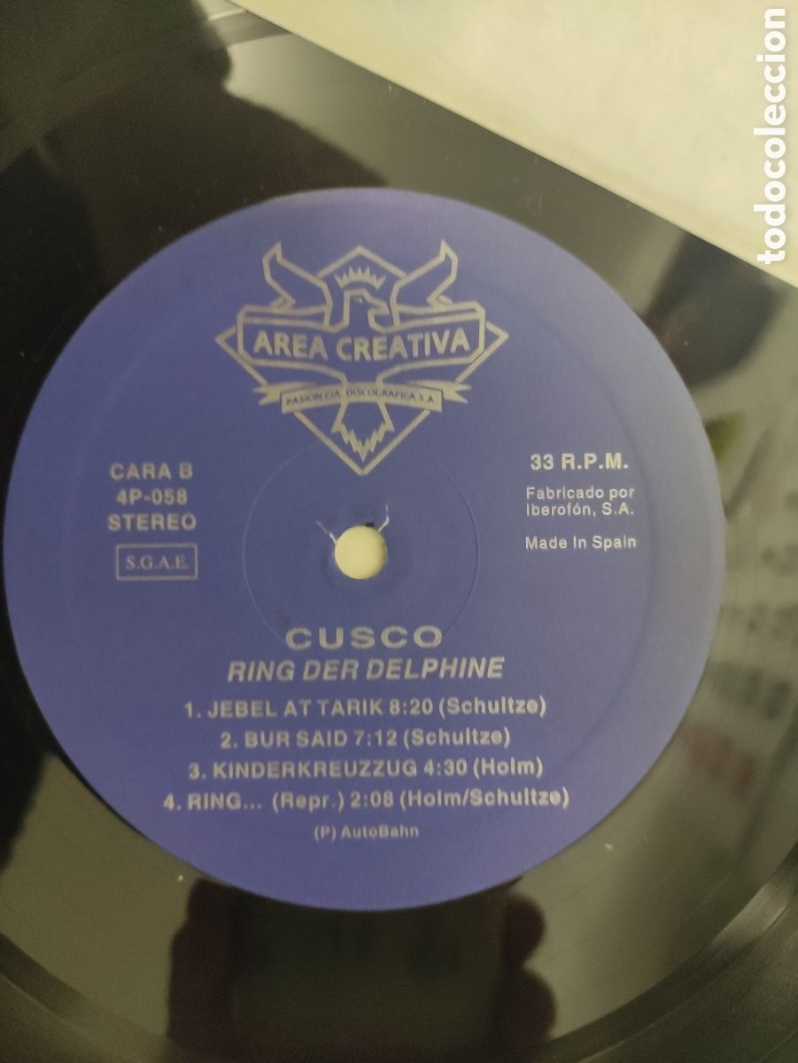 Discos de vinilo: Cusco &ndash; Ring Der Delphine - Area Creativa &ndash; 513 806-1 - 1991 - Foto 5