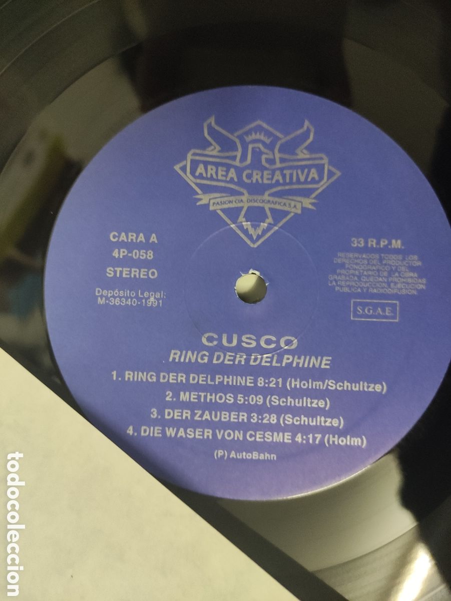 Discos de vinilo: Cusco &ndash; Ring Der Delphine - Area Creativa &ndash; 513 806-1 - 1991 - Foto 6