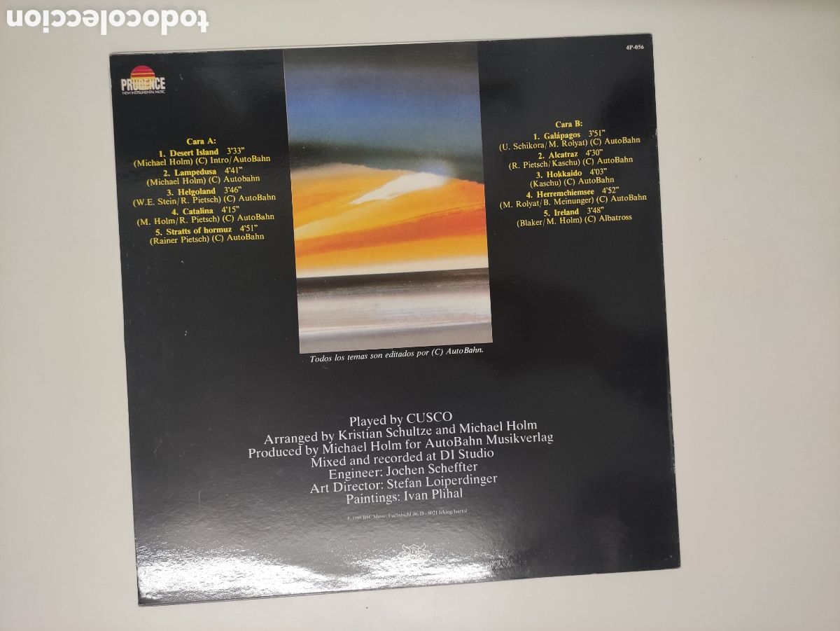 Discos de vinilo: Cusco &ndash; Desert Island - Area Creativa &ndash; 4P-056 - 1991 - Foto 2