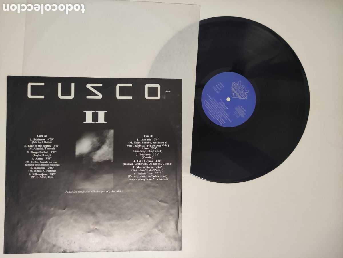 Discos de vinilo: Cusco &ndash; Cusco II - Area Creativa &ndash; 4P-052 - 1991 - Foto 3