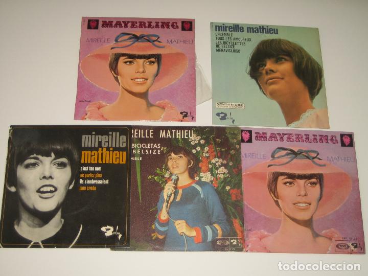 Discos de vinilo: MIREILLE MATHIEU - LOTE DE 5 DISCOS - Foto 1