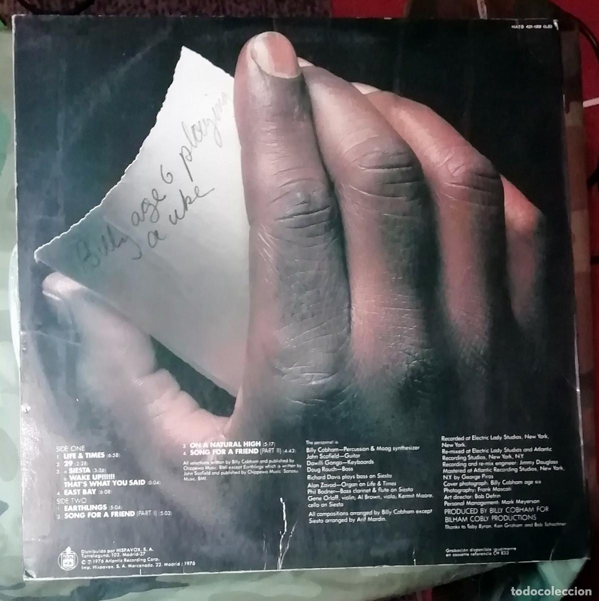 Discos de vinilo: Billy Cobham &ndash; Life & Times LP, Spain 1976 - Foto 2