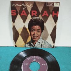 Discos de vinilo: SARAH VAUGHAN . LA MARAVILLOSA SARAH. EP I WANNA PLAY HOUSE + 3. MERCURY RECORDS. Lote 367163076