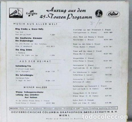 Discos de vinilo: WEN ICH AUT HOHEN BERGEN STEH - SINGLE - Foto 2