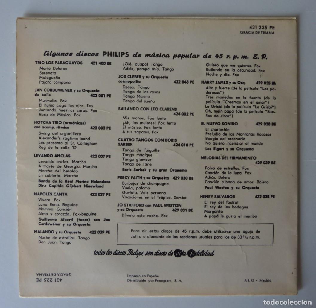 Discos de vinilo: GRACIA DE TRIANA // CANTO A MANOLETE+3 // EP - Foto 2