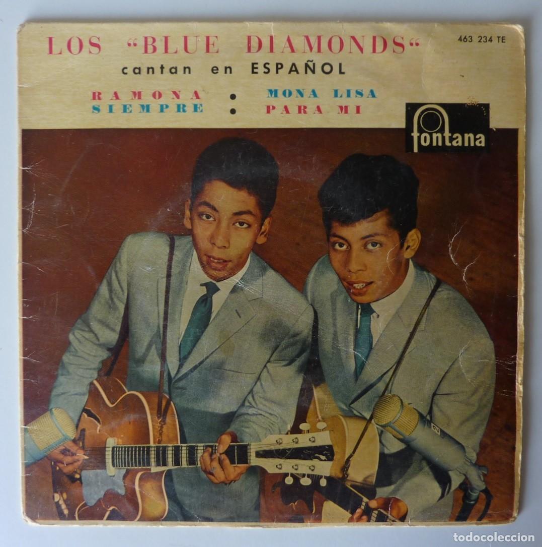 Discos de vinilo: LOS BLUE DIAMONDS // RAMONA+3 // 1961 / EP - Foto 1