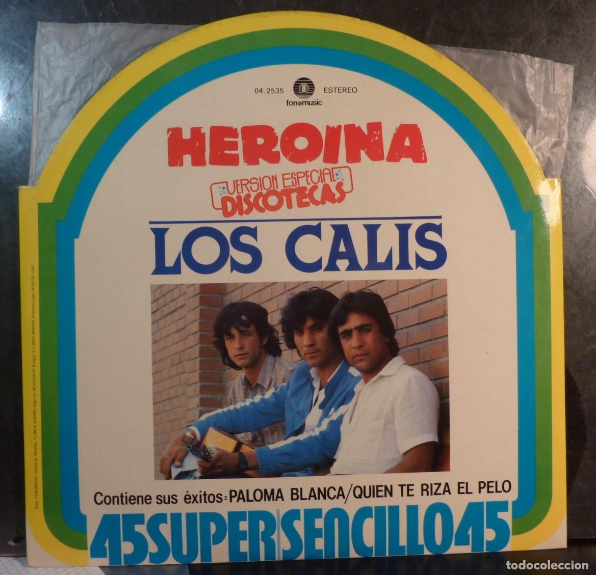Discos de vinilo: LOS CALIS // HEROINA // MAXISINGLE // 1986 // MAXI - Foto 1