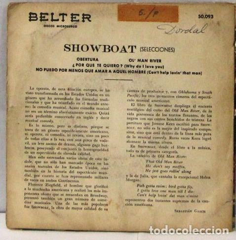 Discos de vinilo: SHOWBOAT - SELECCIONES - SINGLE - Foto 2