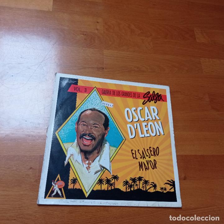Discos de vinilo: &Oacute;scar dleon-el salsero mayor.lp - Foto 1