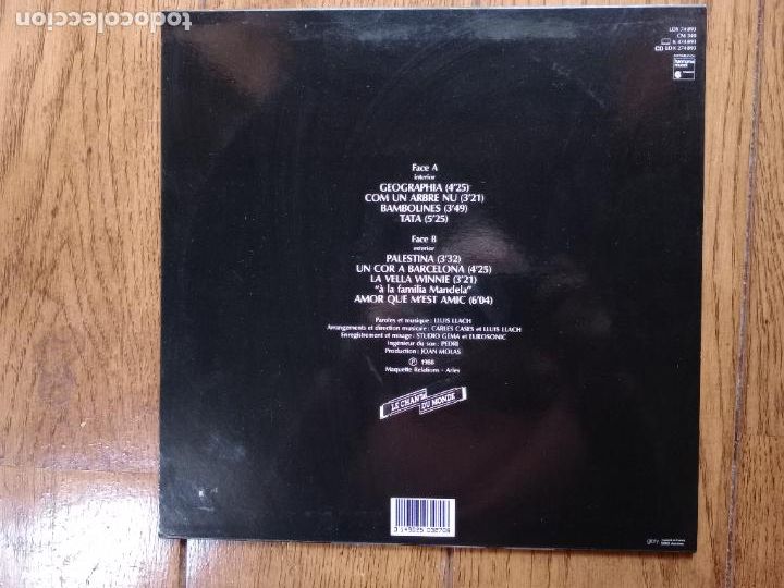 Discos de vinilo: Llu&iacute;s Llach - geografia - Foto 2