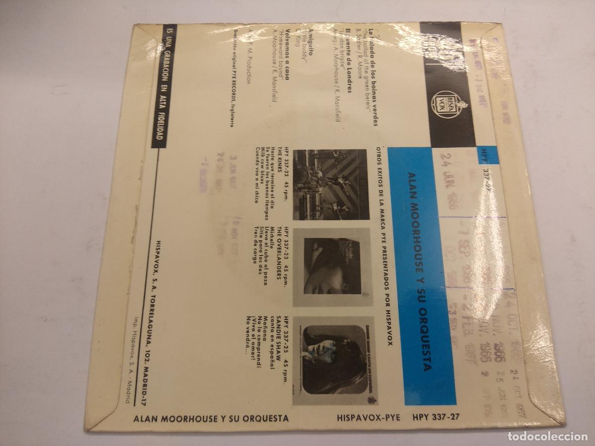 Discos de vinilo: LA BALADA DE LOS BOINAS VERDES/SINGLE. - Foto 3