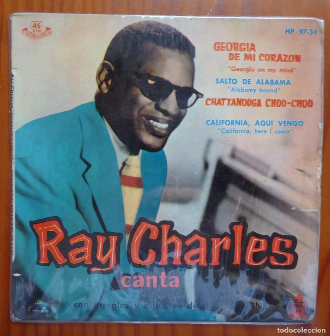 Discos de vinilo: RAY CHARLES / GEORGIA DE MI CORAZON+3 / 1960 / EP - Foto 1